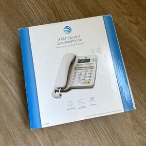 NIB AT&T Corded Speakerphone with Caller ID/Call Waiting open box white